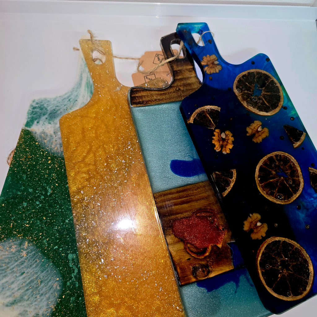 Handmade Resin Serving Boards