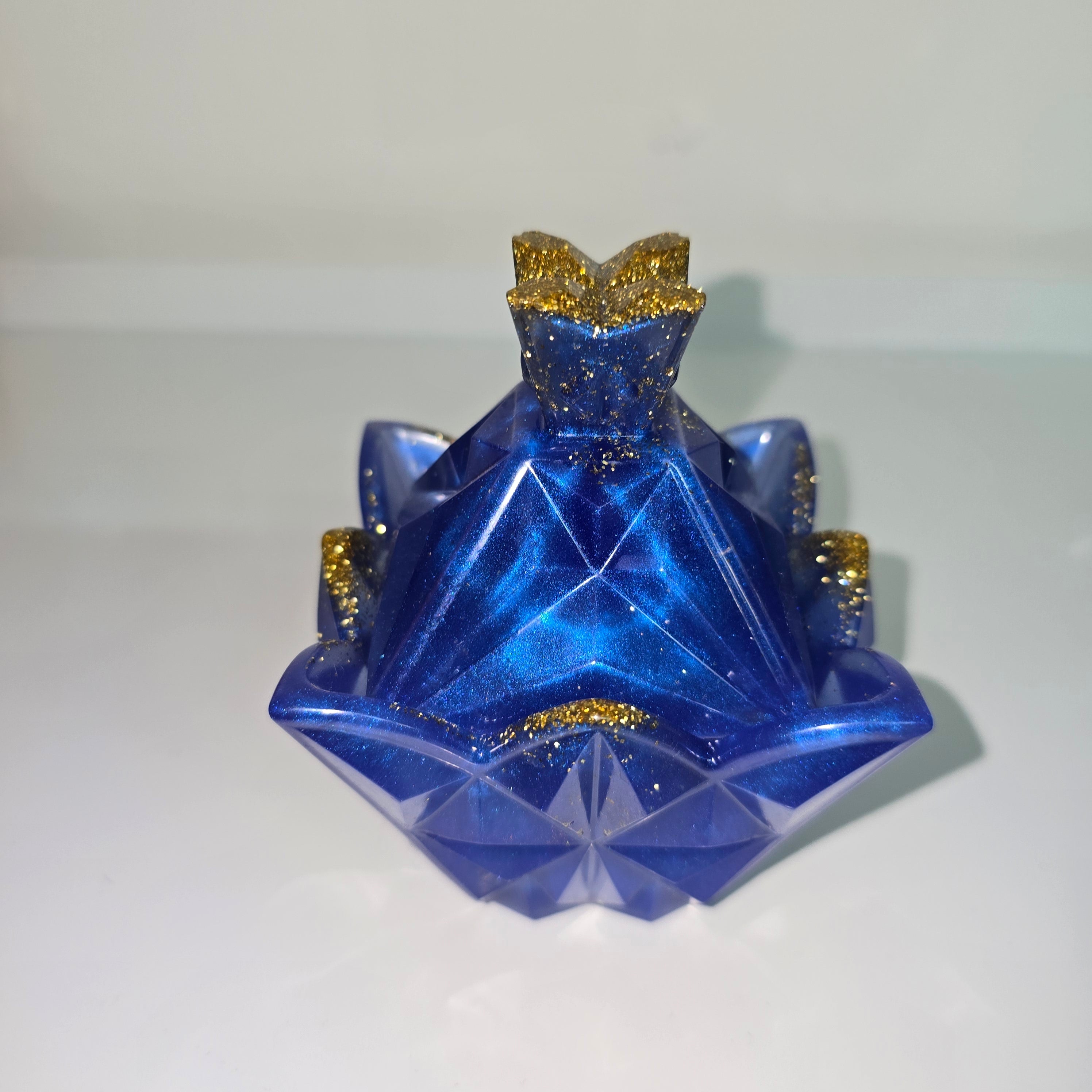 Handmade Resin Jewellery Box – Geometric Trinket Box (Colour Variation)