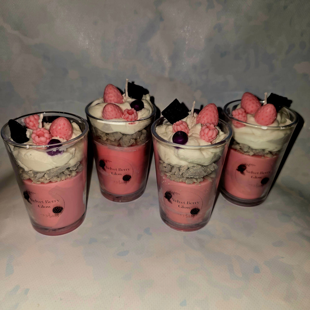 Handmade Dessert Style Candle in Glass – Decorative Soy Candle