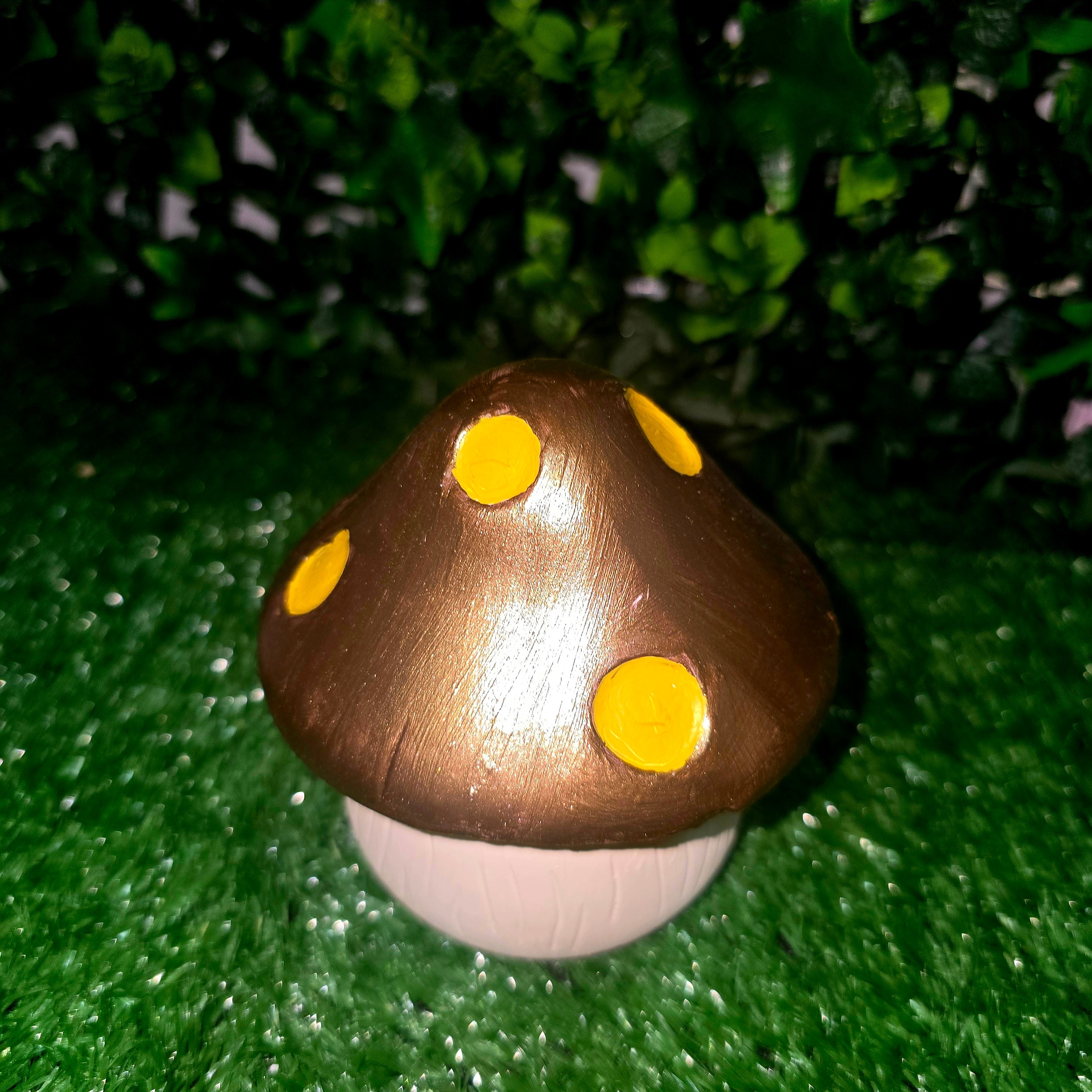 Handmade Cement Mushroom Ornament – Decorative Garden & Home Accent