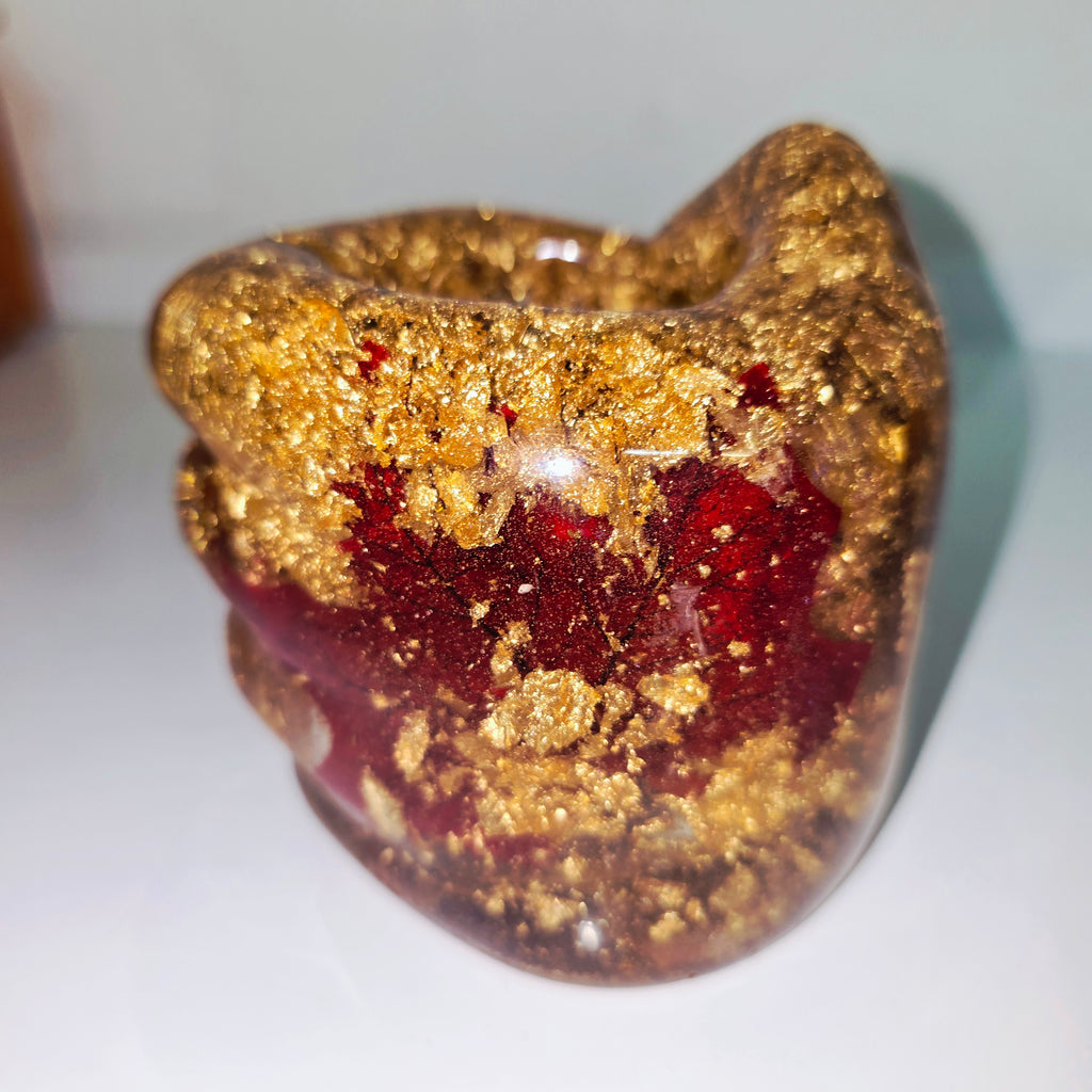 Hand-Shaped Resin Pen Holder – Handmade Desk Organizer