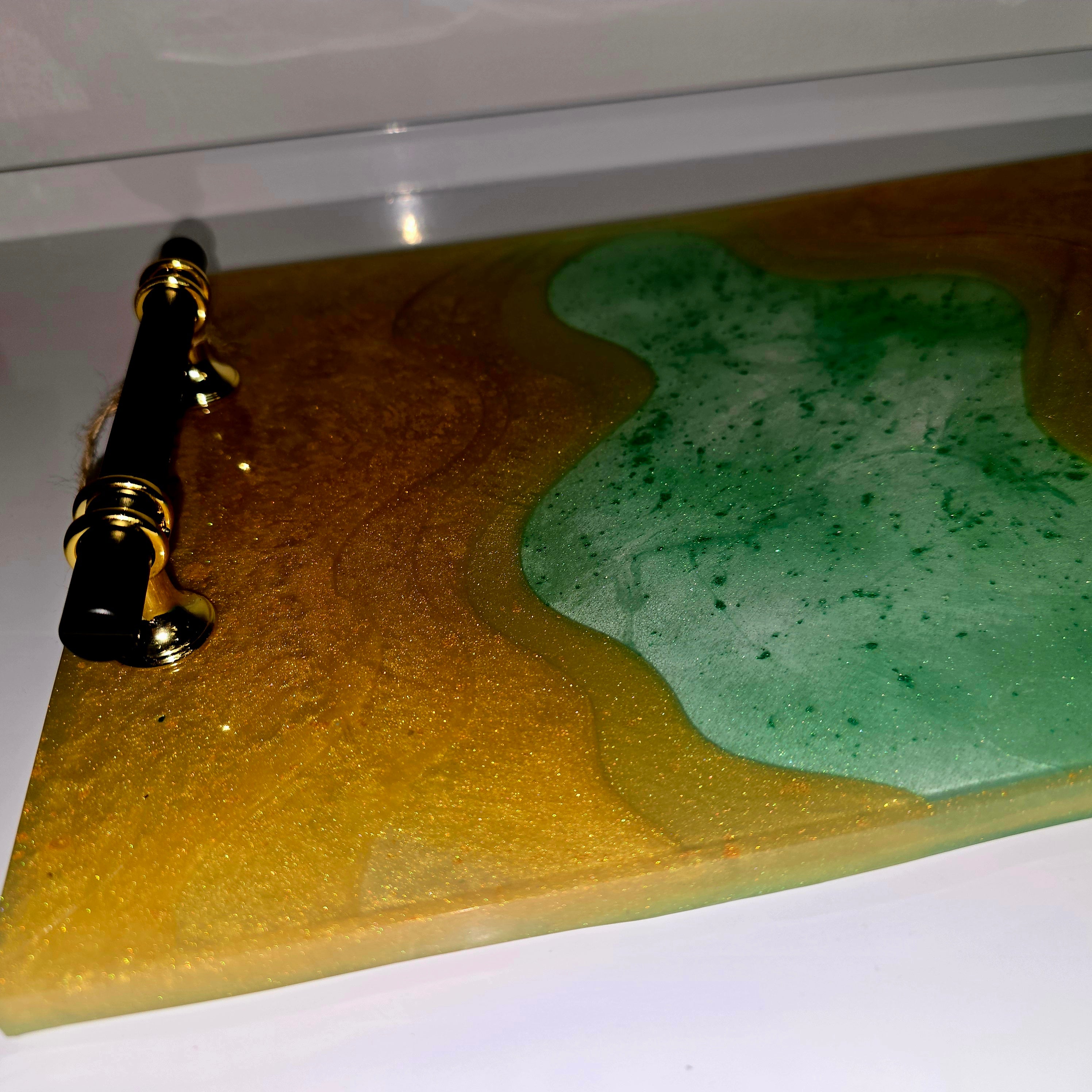 Handmade Resin Serving Tray