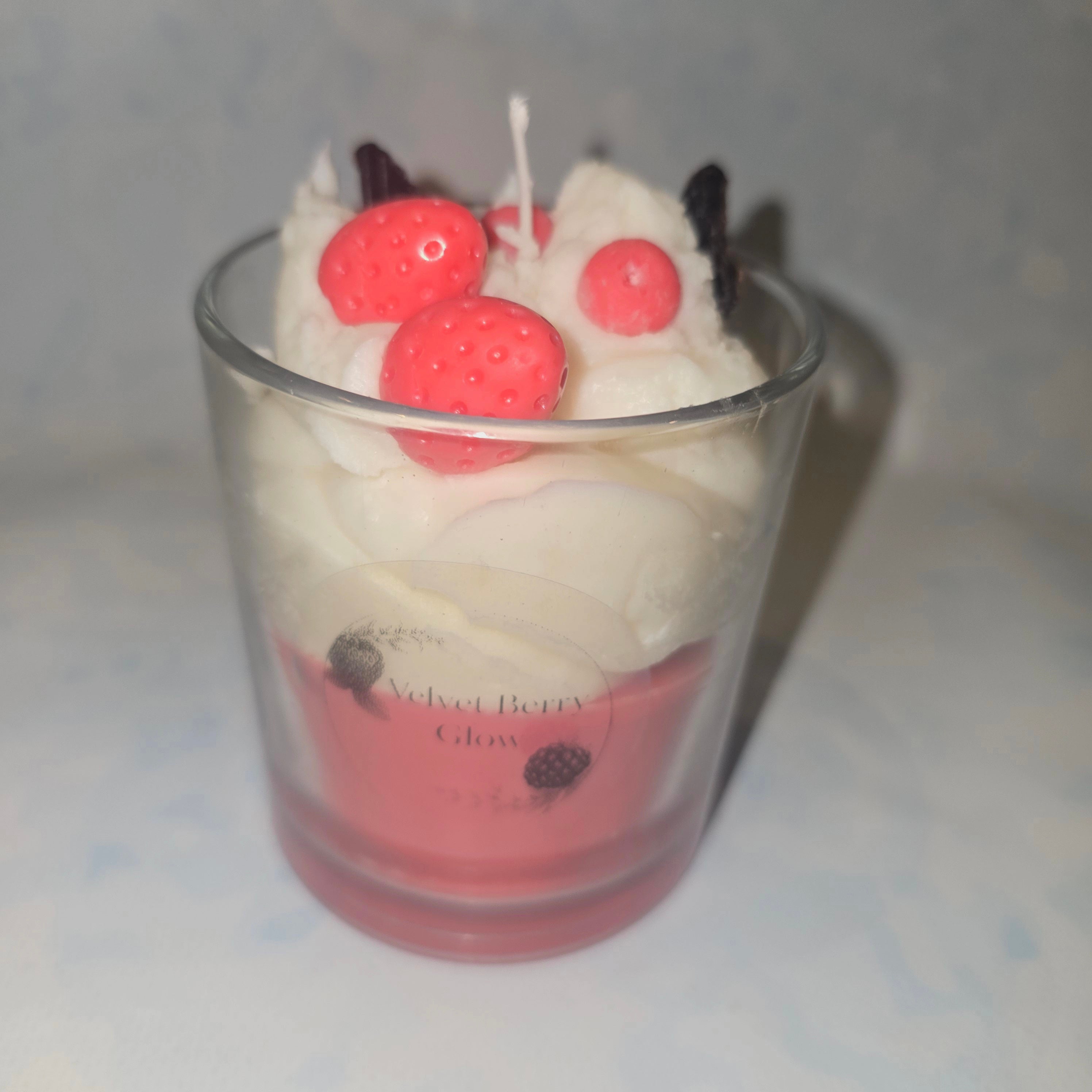 Handmade Dessert Candle – Decorative Glass Candle (220 ml)