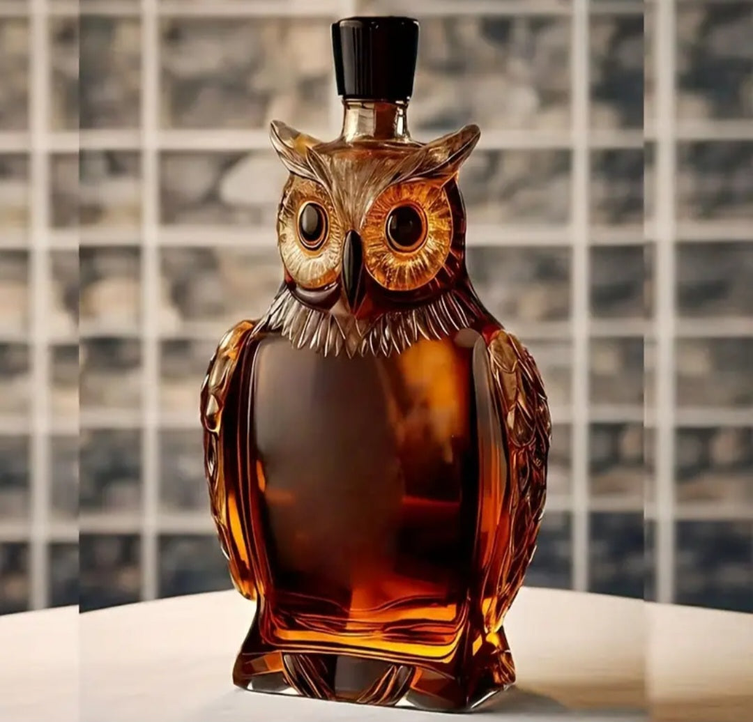 Decorative Glass Decanter Bottle-animal design
