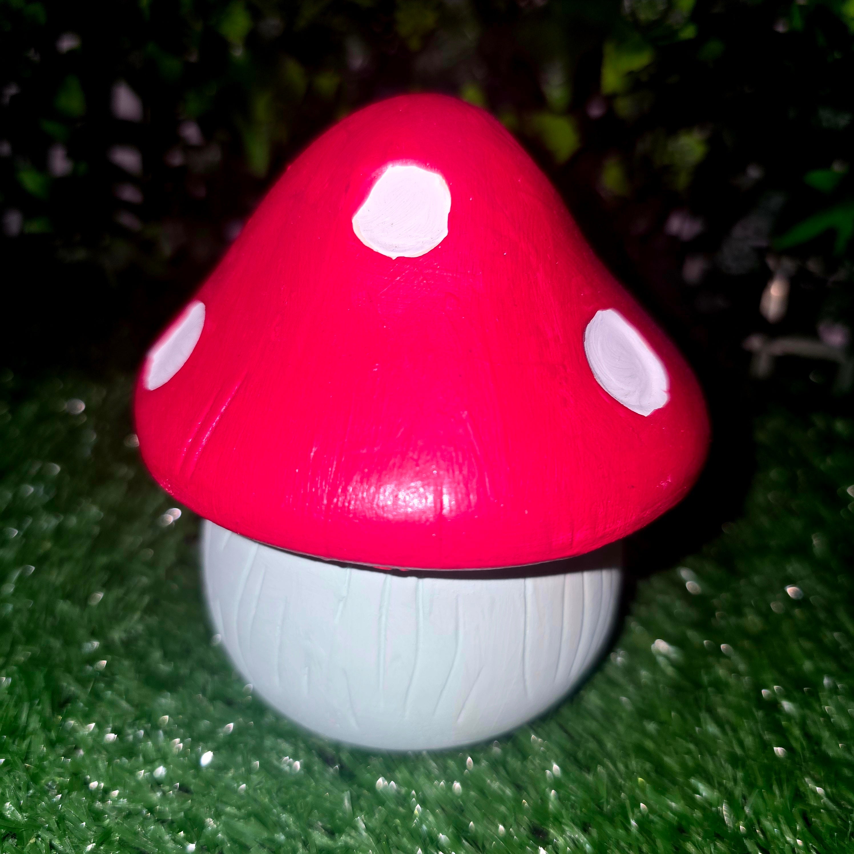 Handmade Cement Mushroom Ornament – Decorative Garden & Home Accent