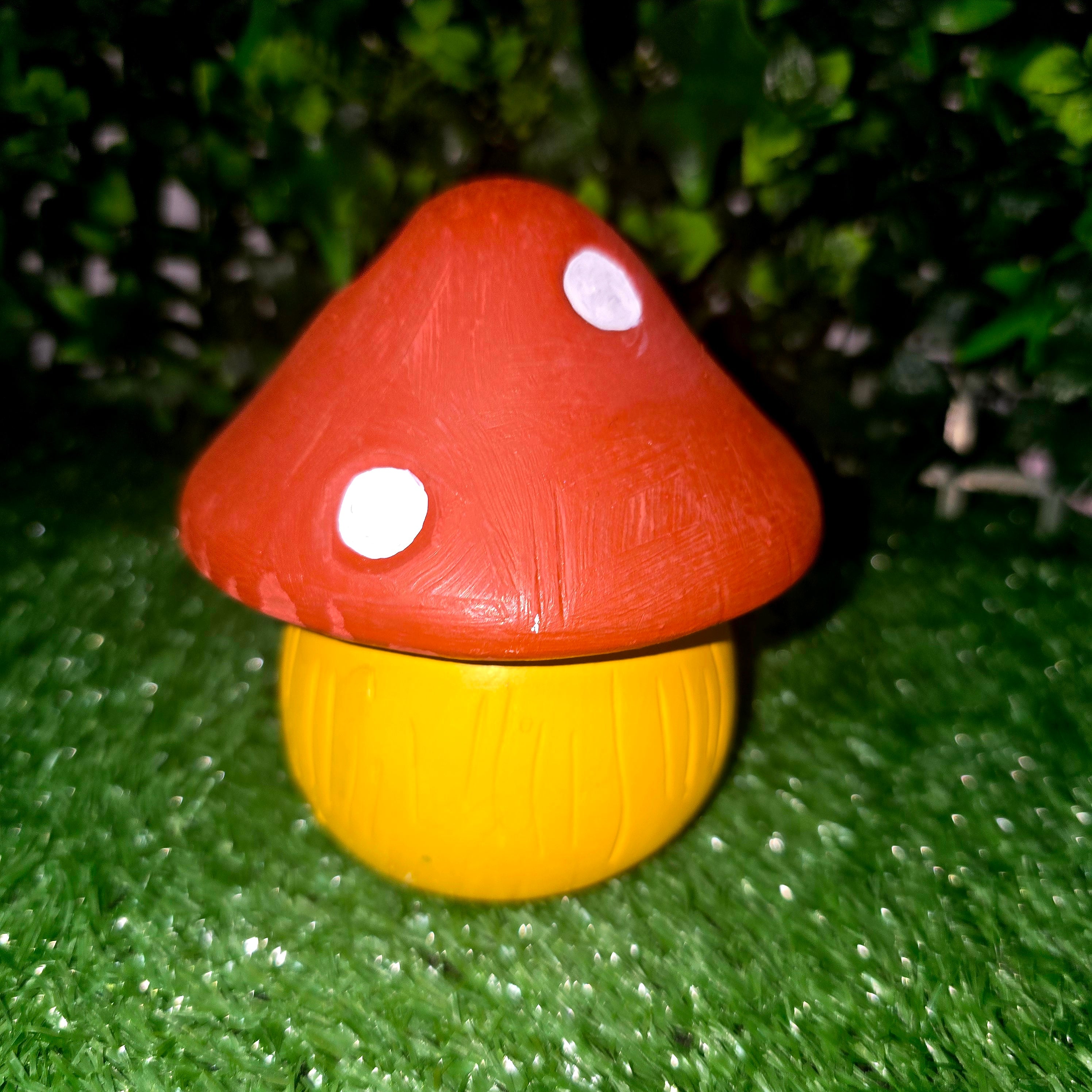 Handmade Cement Mushroom Ornament – Decorative Garden & Home Accent