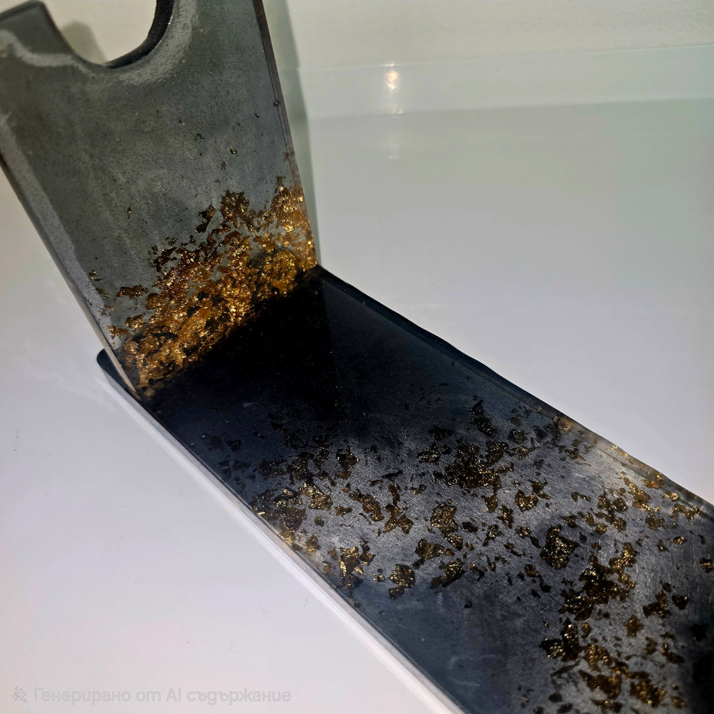 Handmade Epoxy Resin Wine Bottle Holder – Unique Modern Resin Art Stand (25 cm)