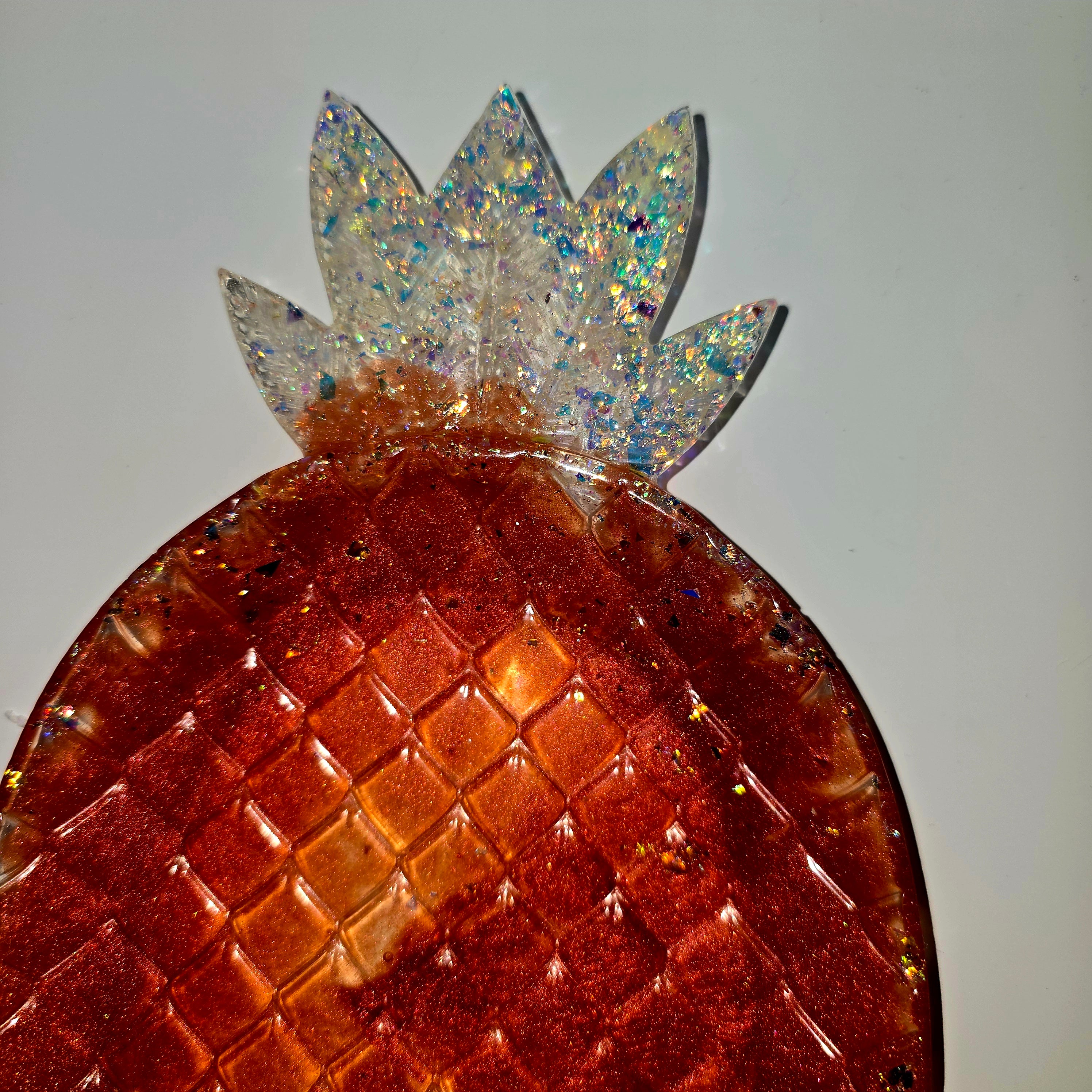 Handmade Resin Pineapple Tray – Decorative Jewellery & Home Decor Dish