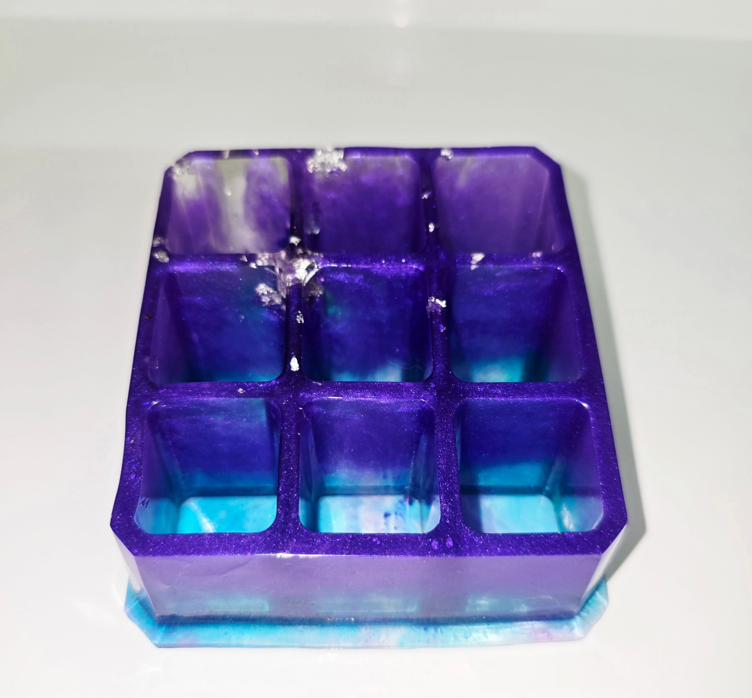 Handmade Resin Makeup Organiser – Brush, Lipstick & Pencil Holder