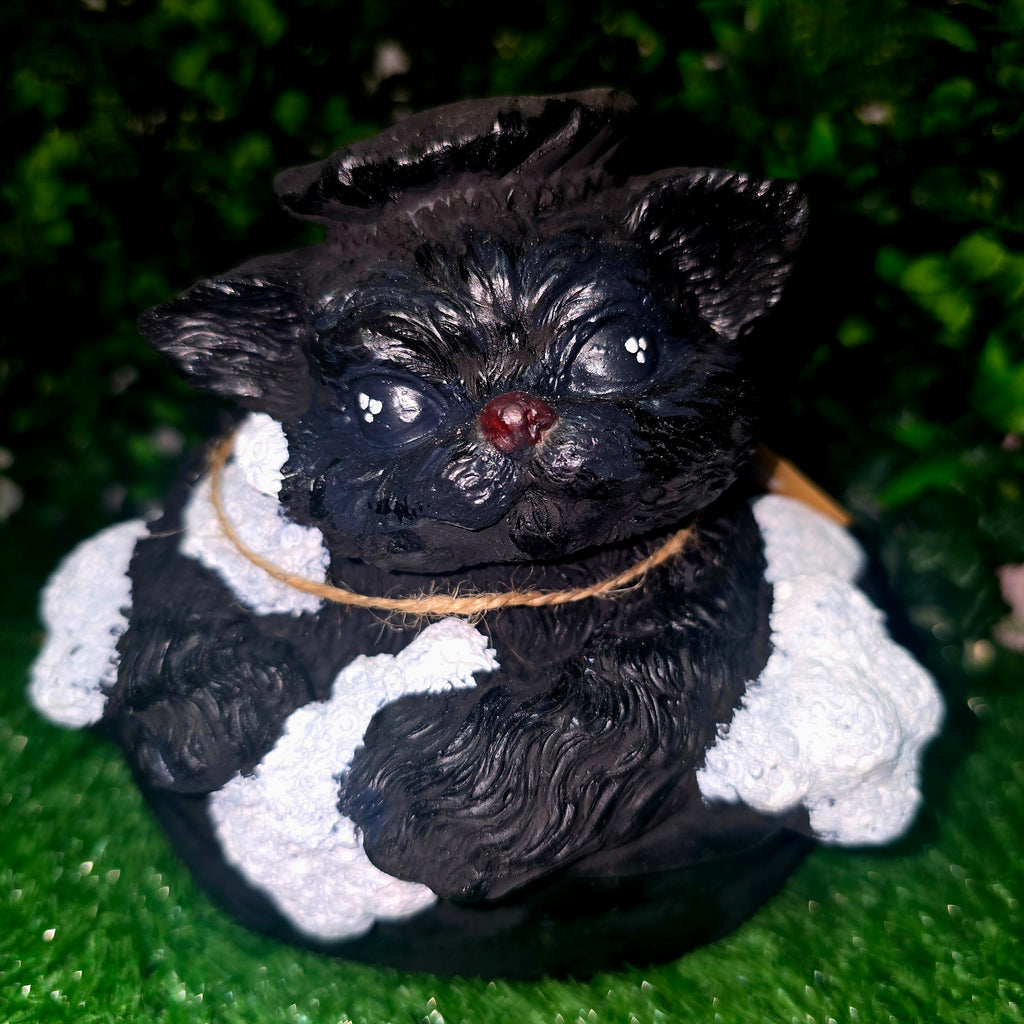 Cute Cat in Bathtub Sculpture – Handmade Cement Home & Garden Decor