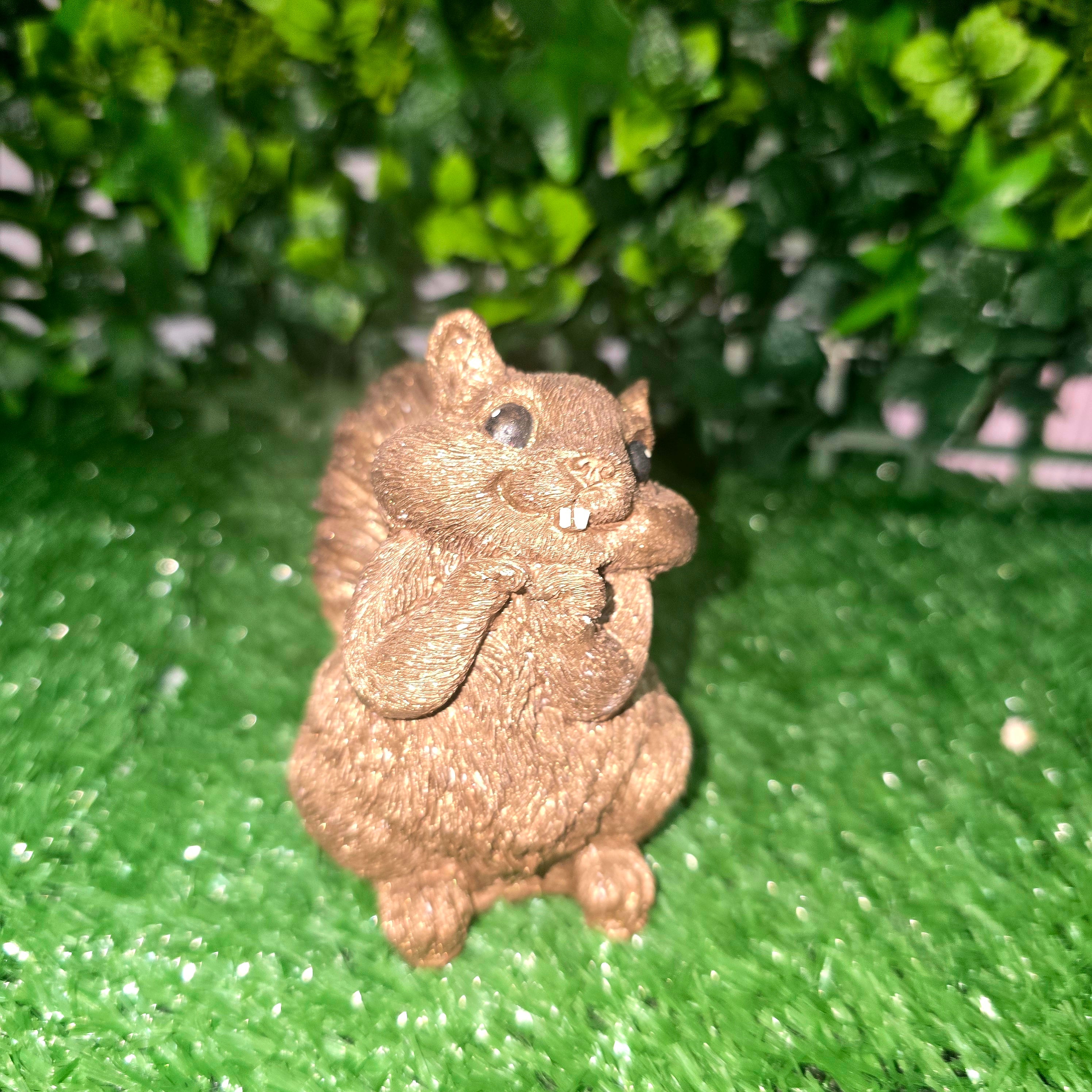 Handmade Concrete Squirrel Garden Ornament