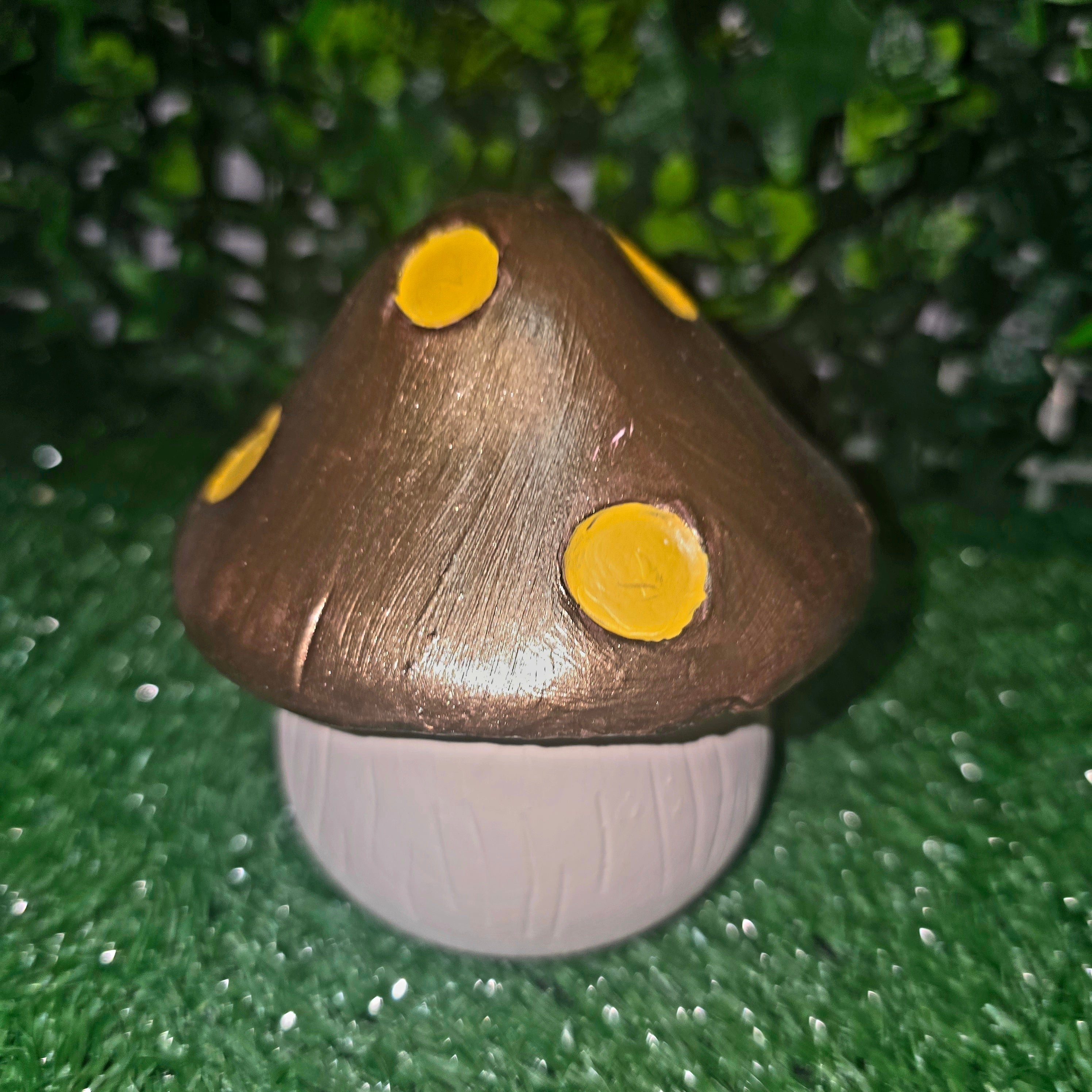 Handmade Cement Mushroom Ornament – Decorative Garden & Home Accent