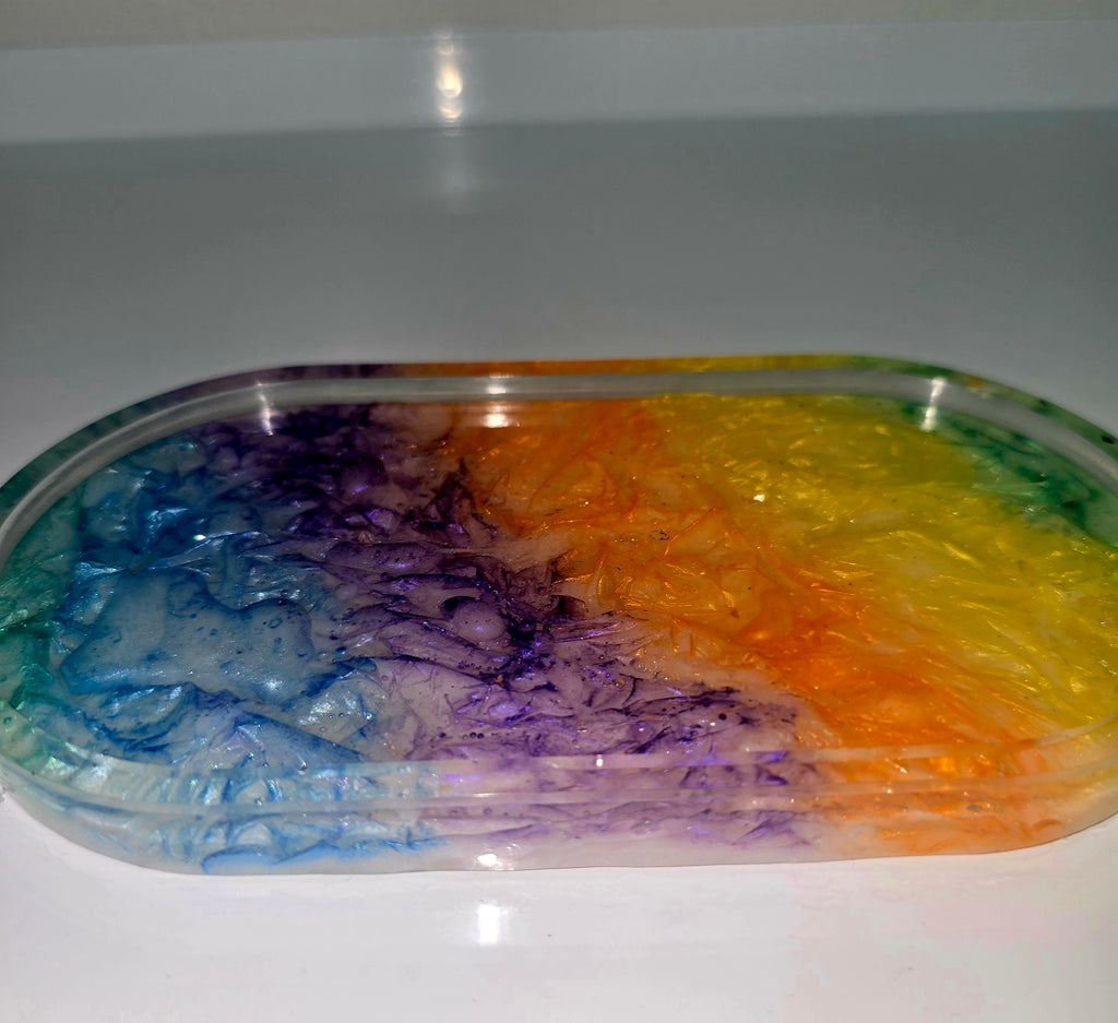 Handmade Resin Soap Dish or Decorative Tray – Unique Home Decor (Various Designs)