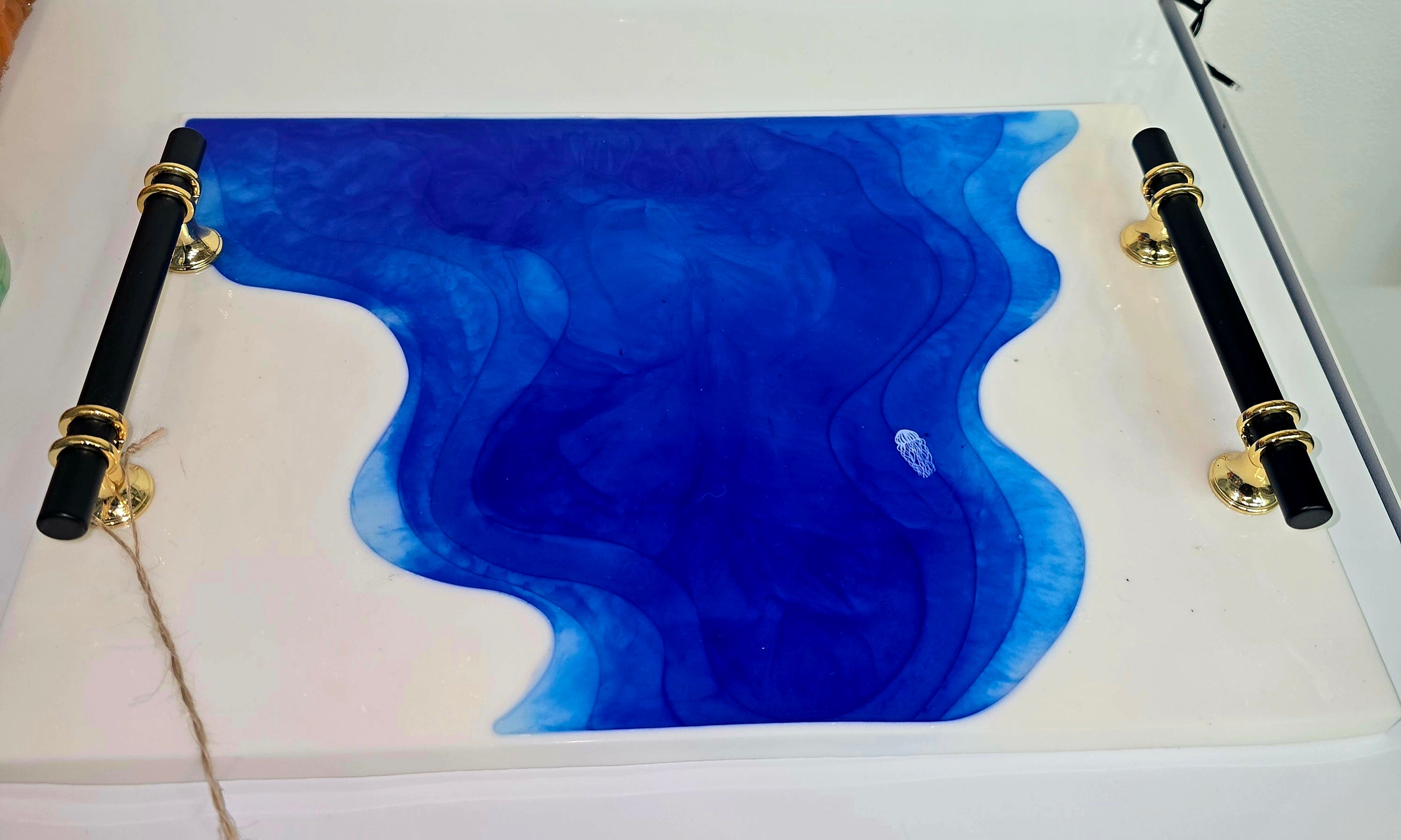 Handmade Resin Serving Tray