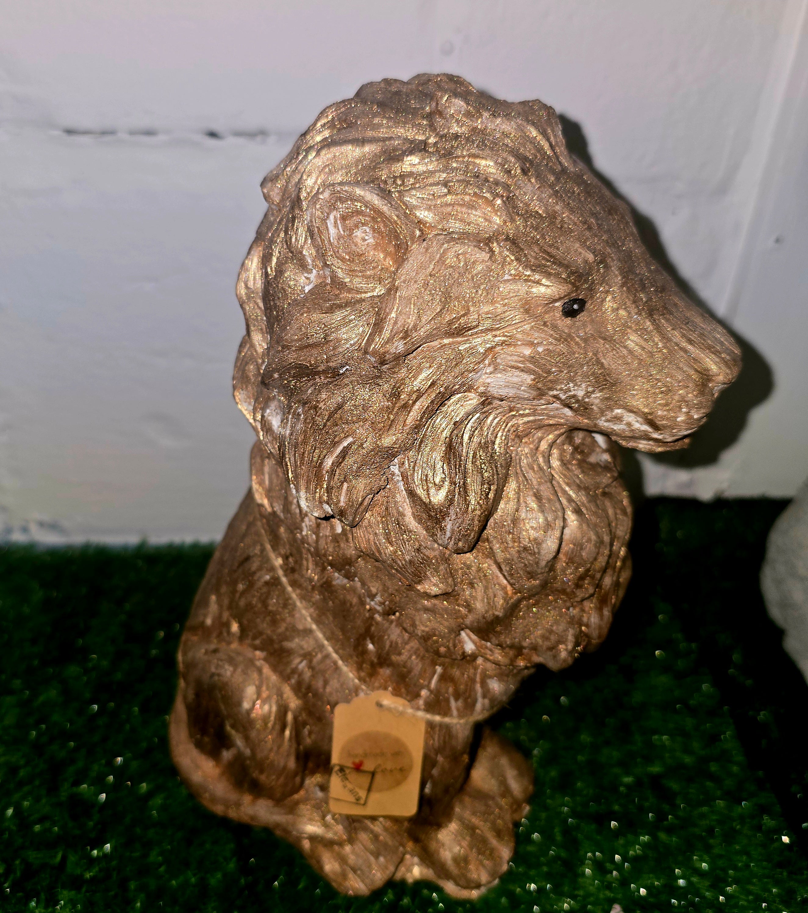 Handmade Cement Lion Sculpture – Decorative Garden & Home Ornament