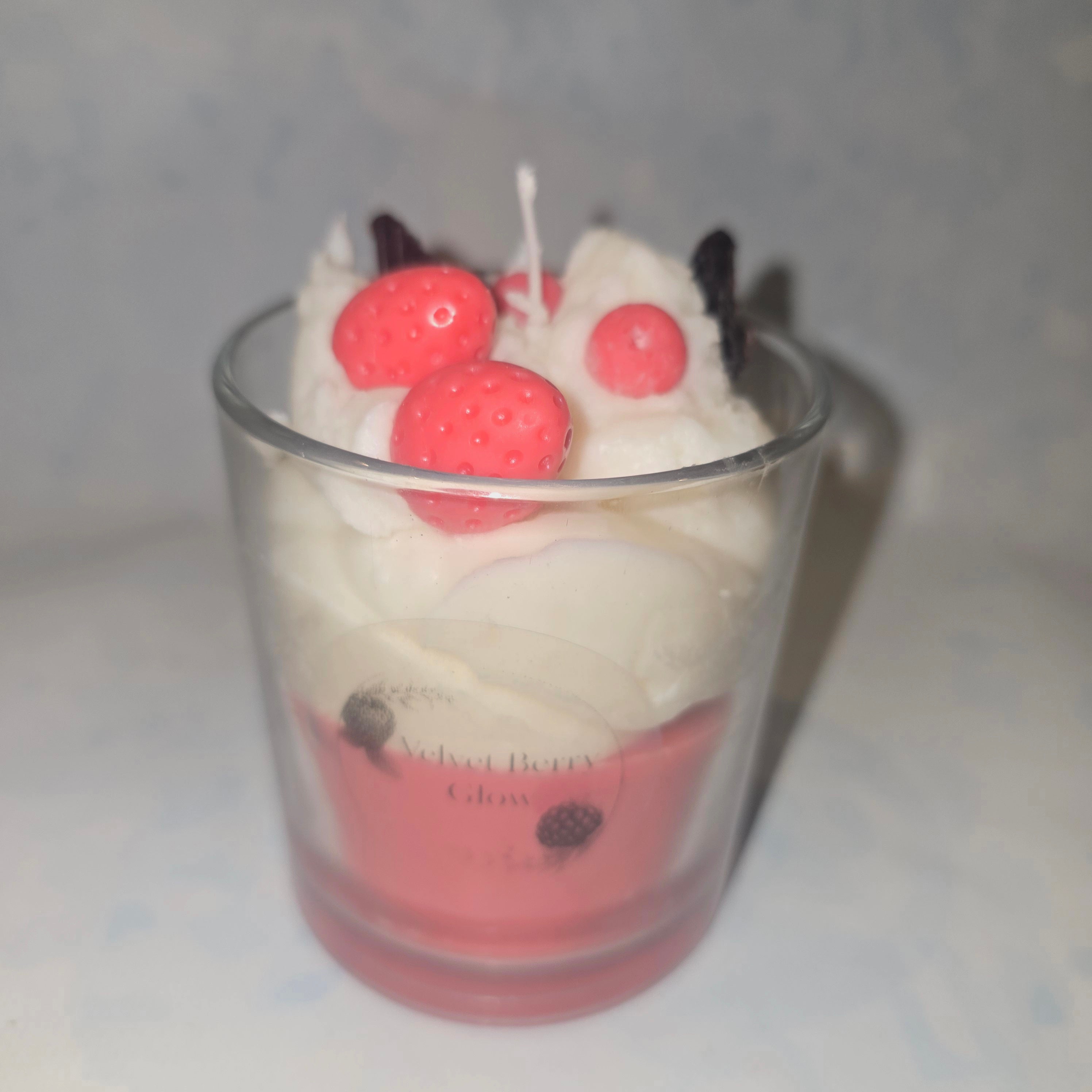 Handmade Dessert Candle – Decorative Glass Candle (220 ml)