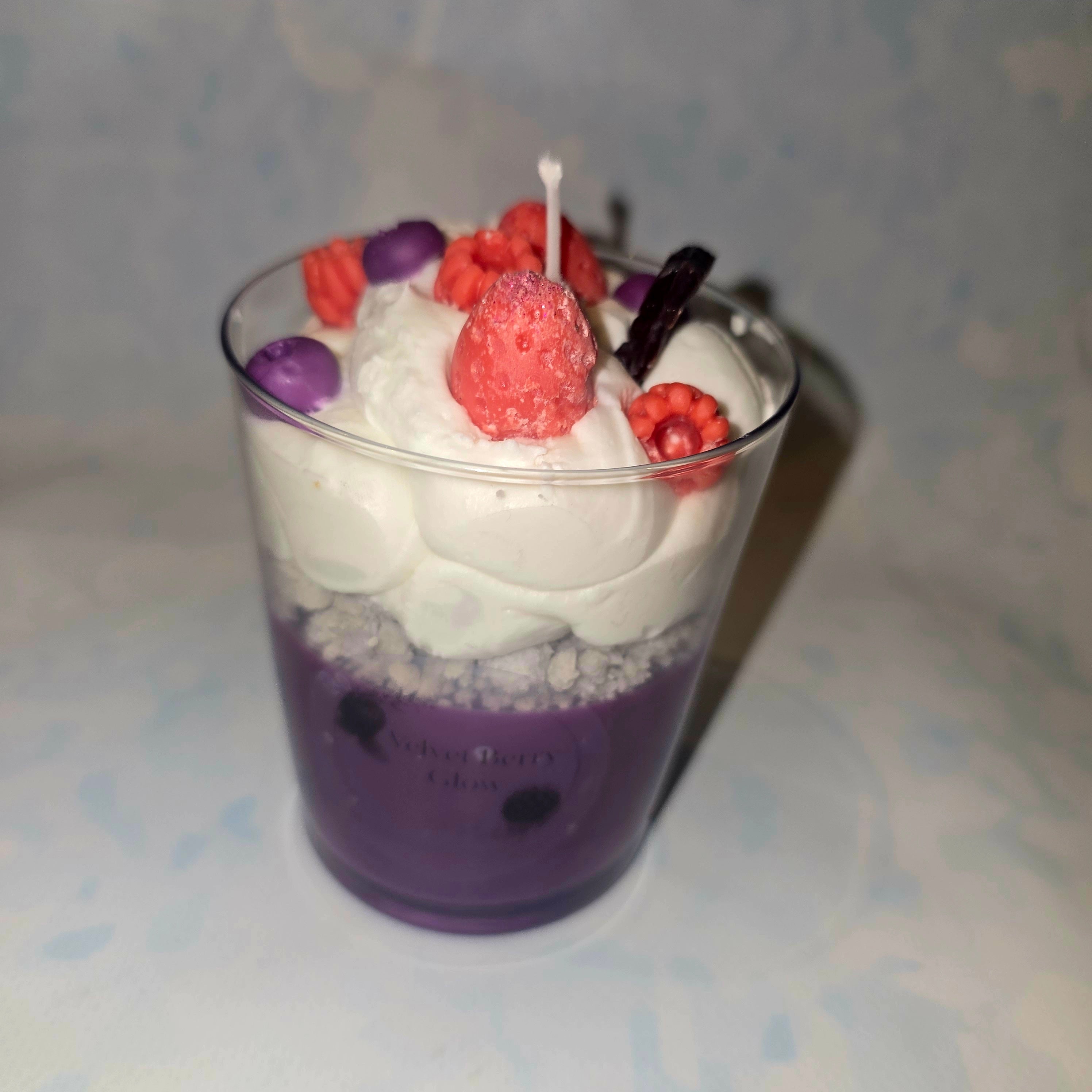 Handmade Dessert Candle – Decorative Glass Candle (220 ml)