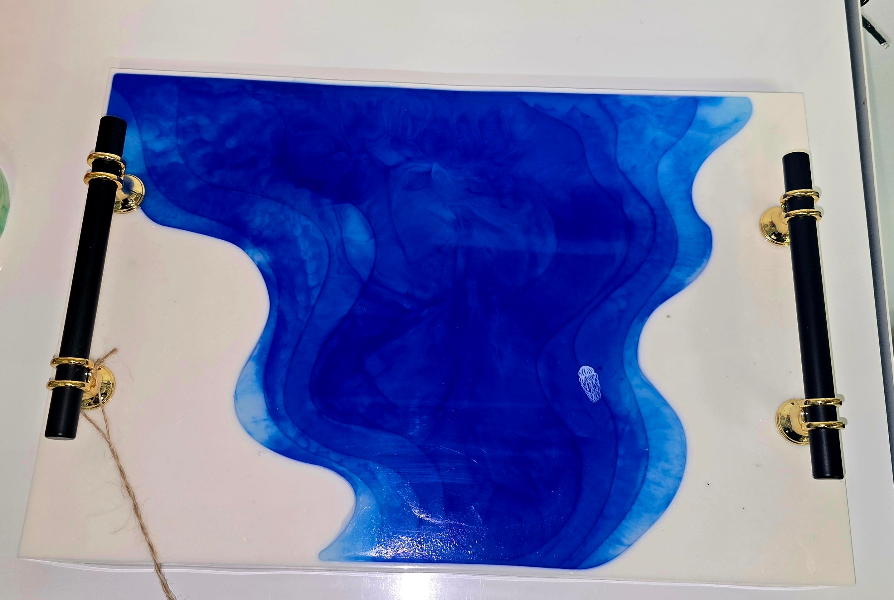 Handmade Resin Serving Tray