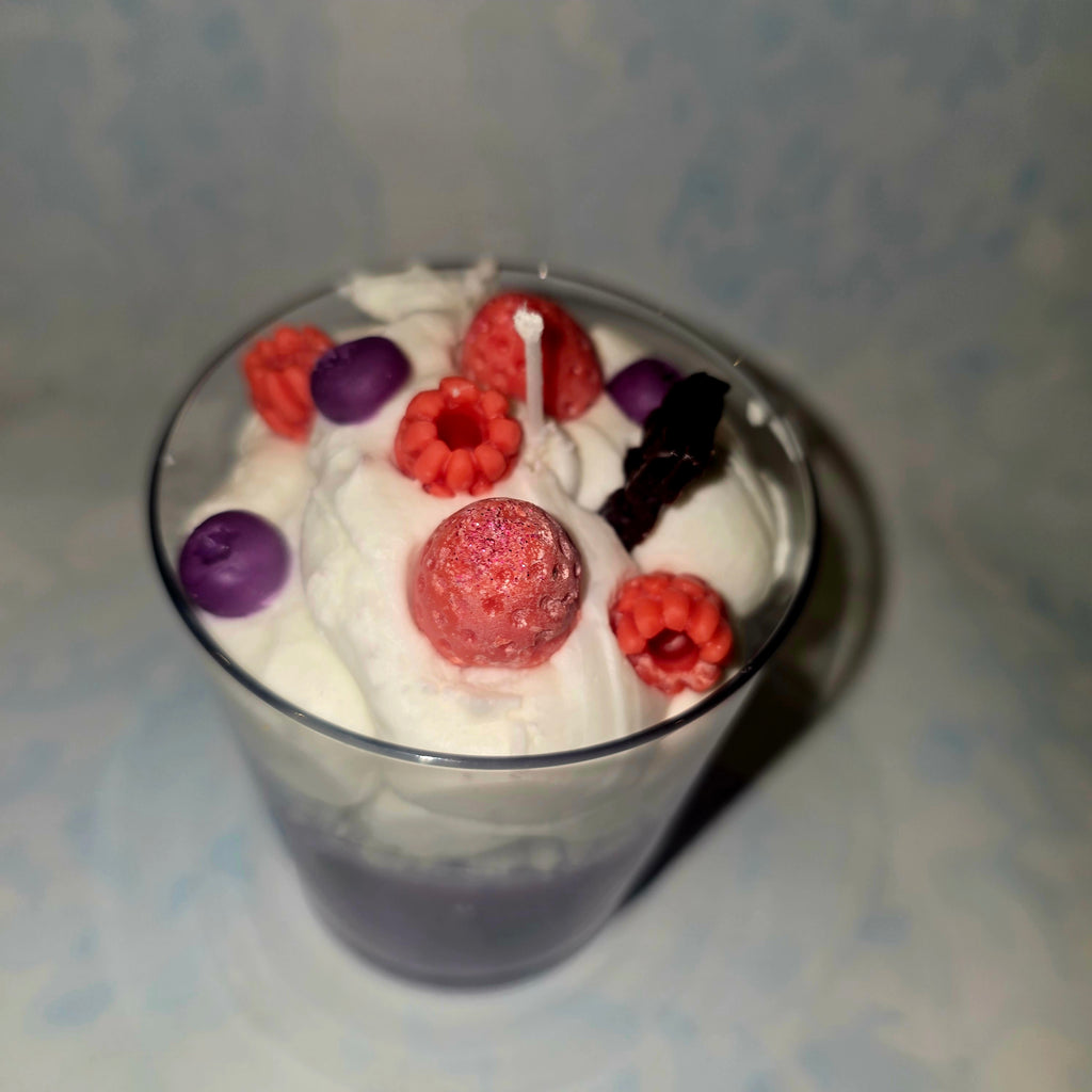 Handmade Dessert Candle – Decorative Glass Candle (220 ml)