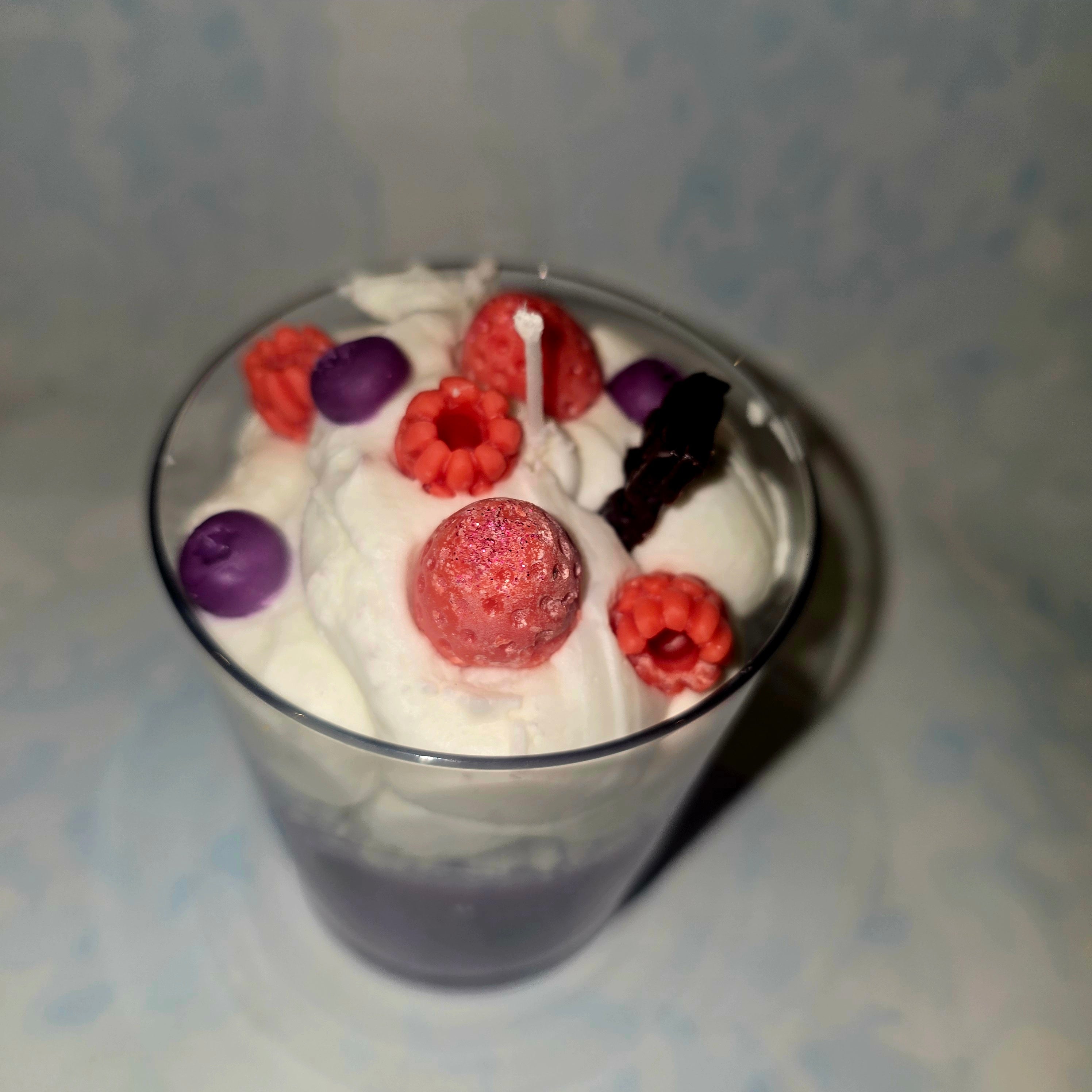 Handmade Dessert Candle – Decorative Glass Candle (220 ml)