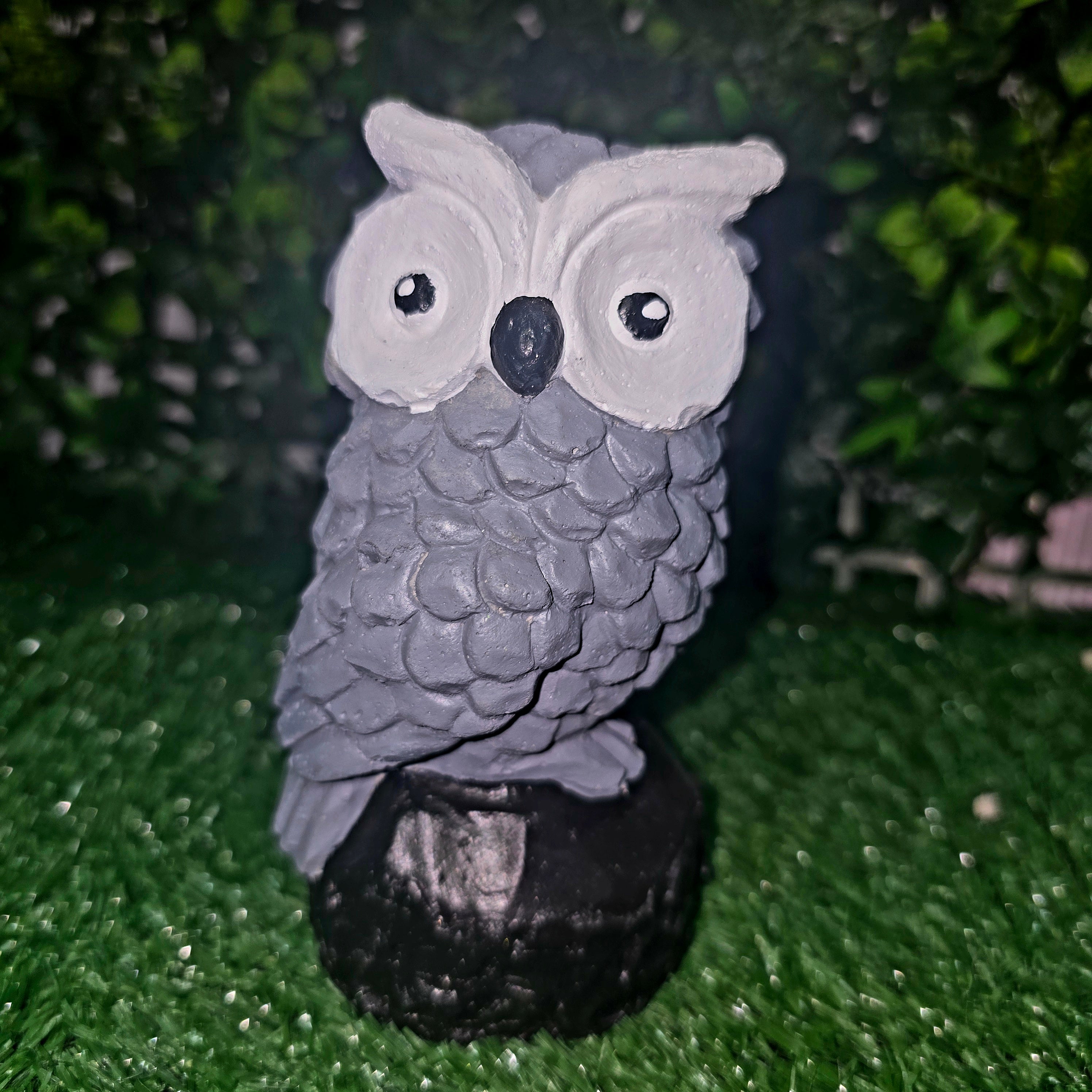 Handmade Decorative Owl Figurine – Garden & Home Ornament