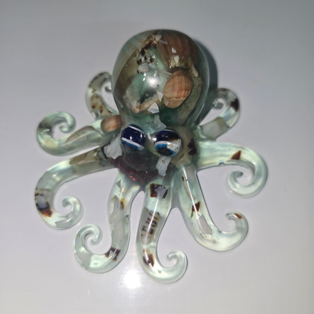 Handmade Resin Octopus Ornament – Unique -Inspired Home Decor