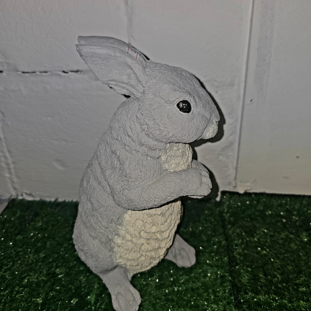 Handmade Rabbit Cement Sculpture – Bunny Garden & Home Decor
