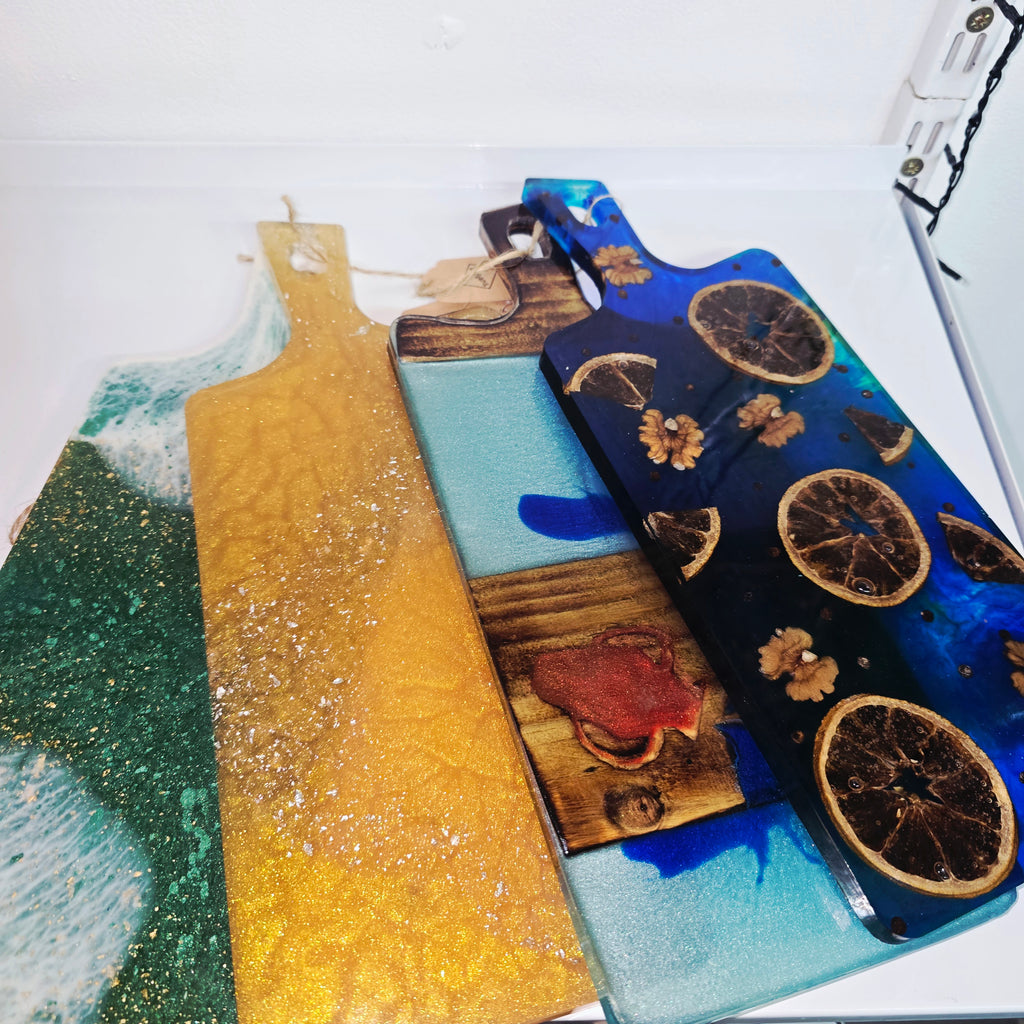 Handmade Resin Serving Boards
