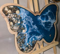 Handmade Butterfly Resin Serving Board – Abstract Decorative Tray (23 × 30 cm)