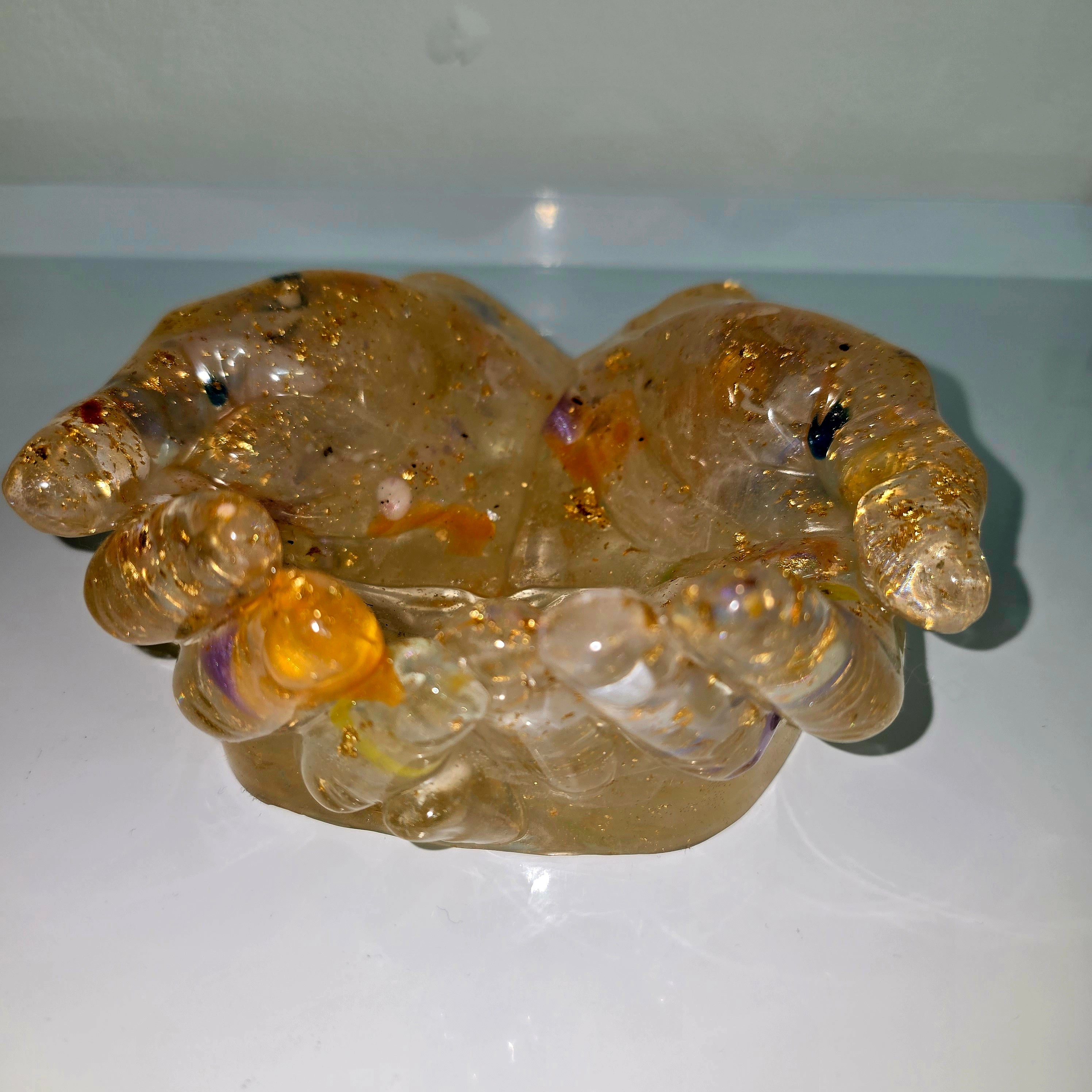 Handmade Resin Hand Tray – Key & Jewellery Holder | Unique Home Decor