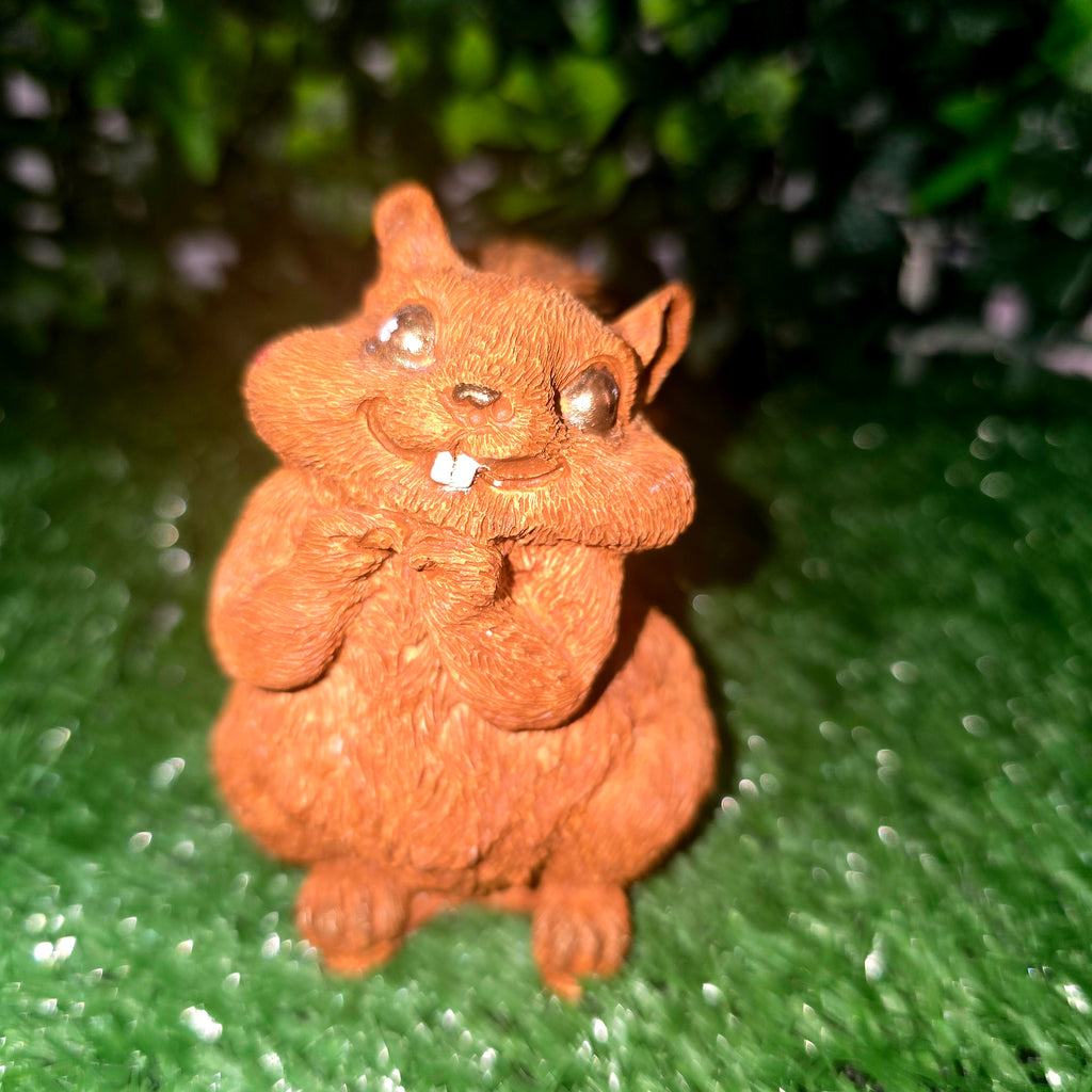 Handmade Concrete Squirrel Garden Ornament