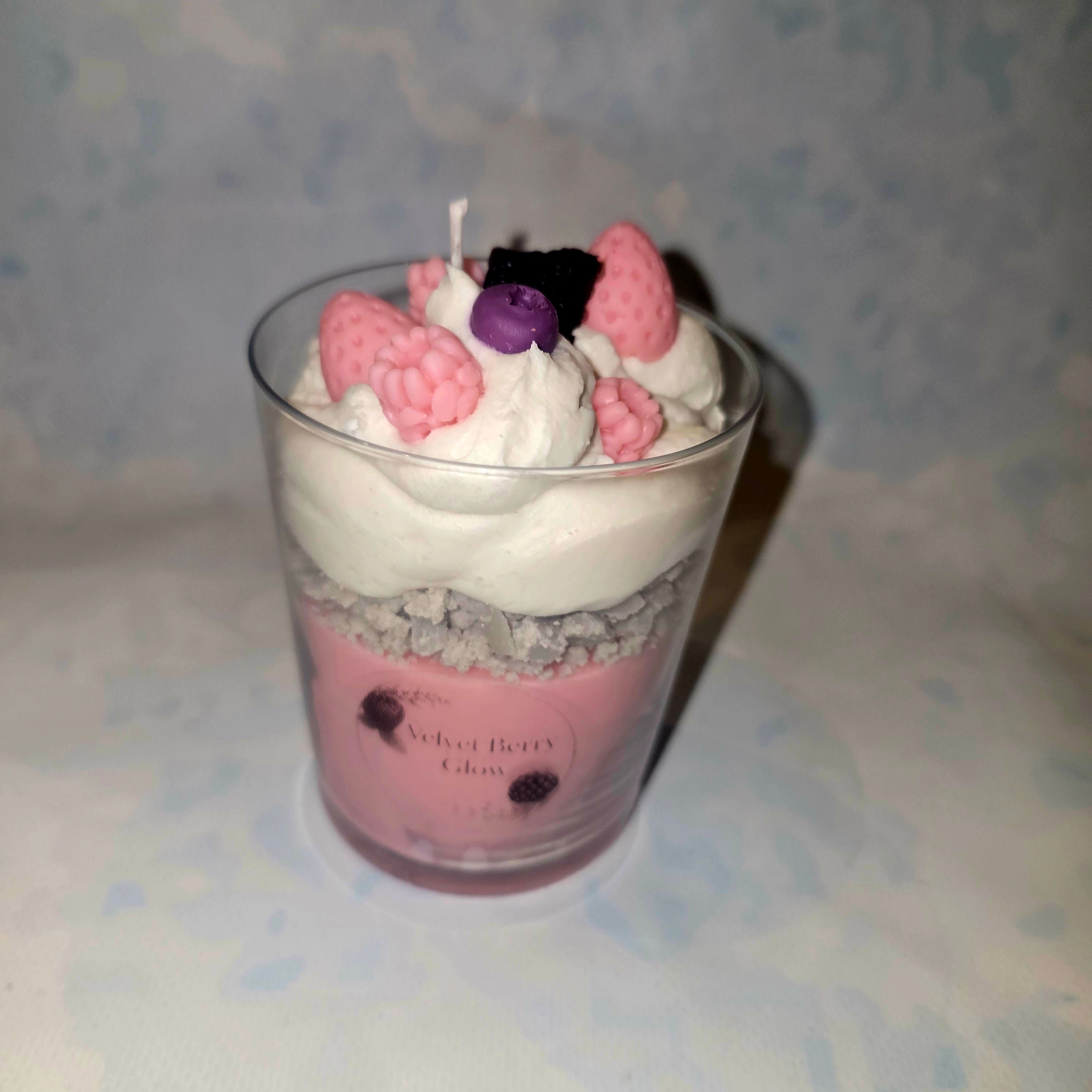 Handmade Dessert Candle – Decorative Glass Candle (220 ml)