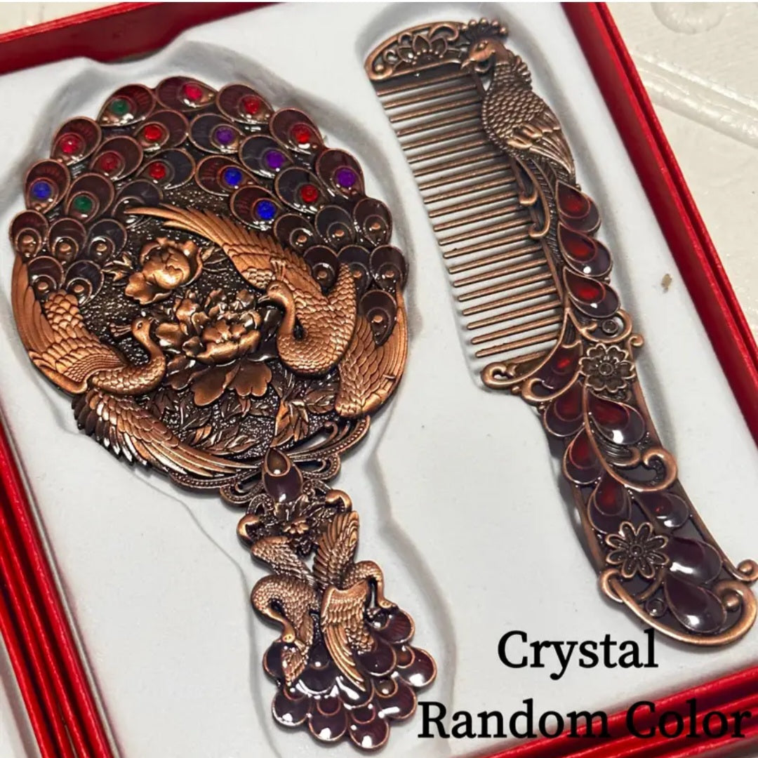 Hair Comb & Mirror Set
