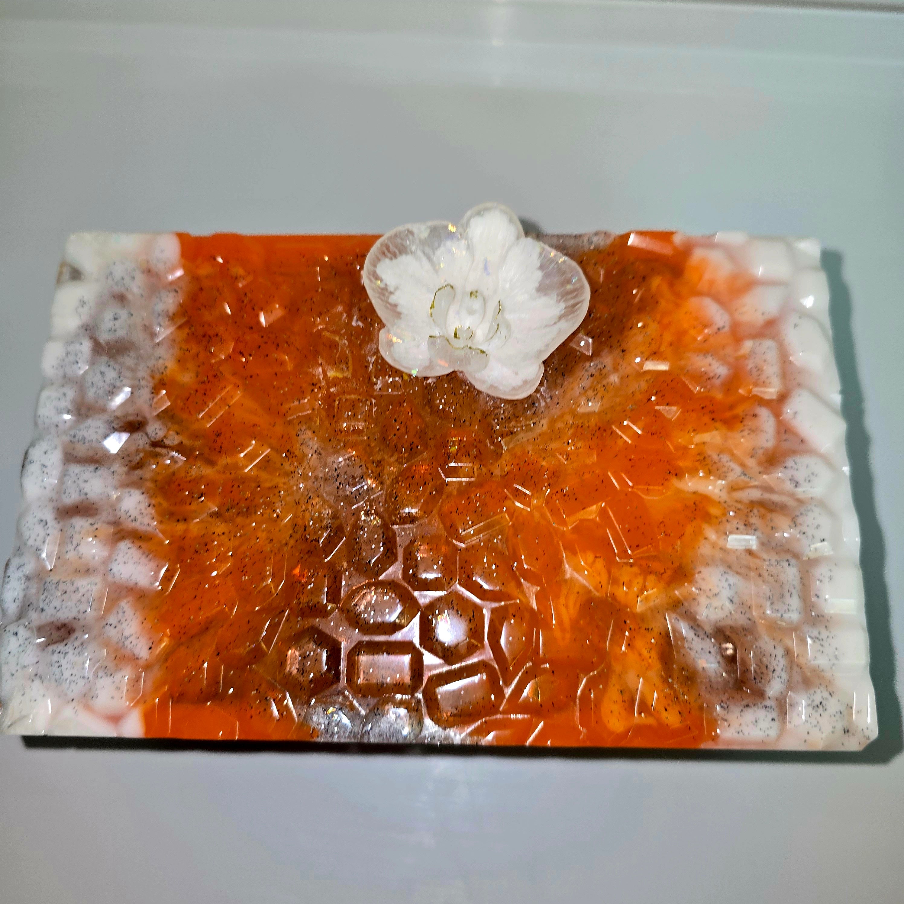Handmade Resin Box – Tissue Box or Jewellery Storage | Unique Home Decor