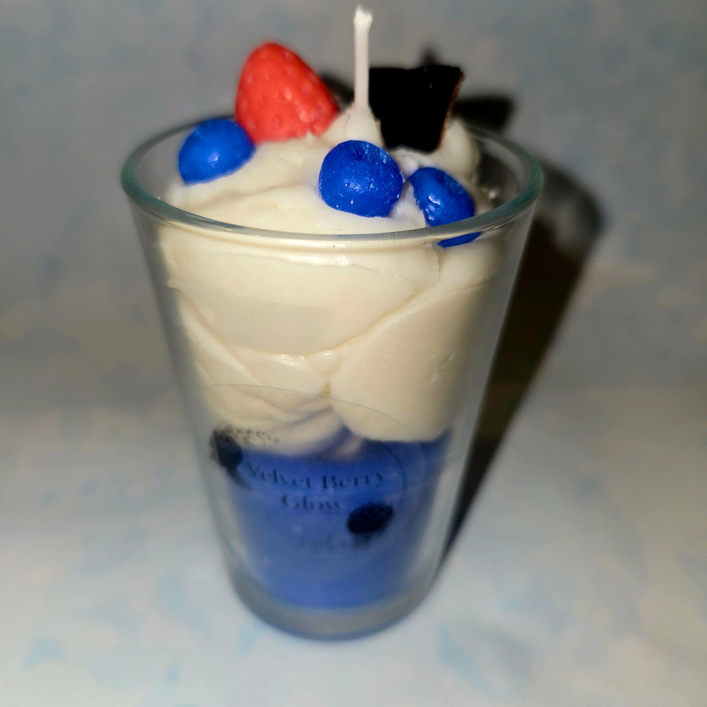 Handmade Dessert Style Candle in Glass – Decorative Soy Candle