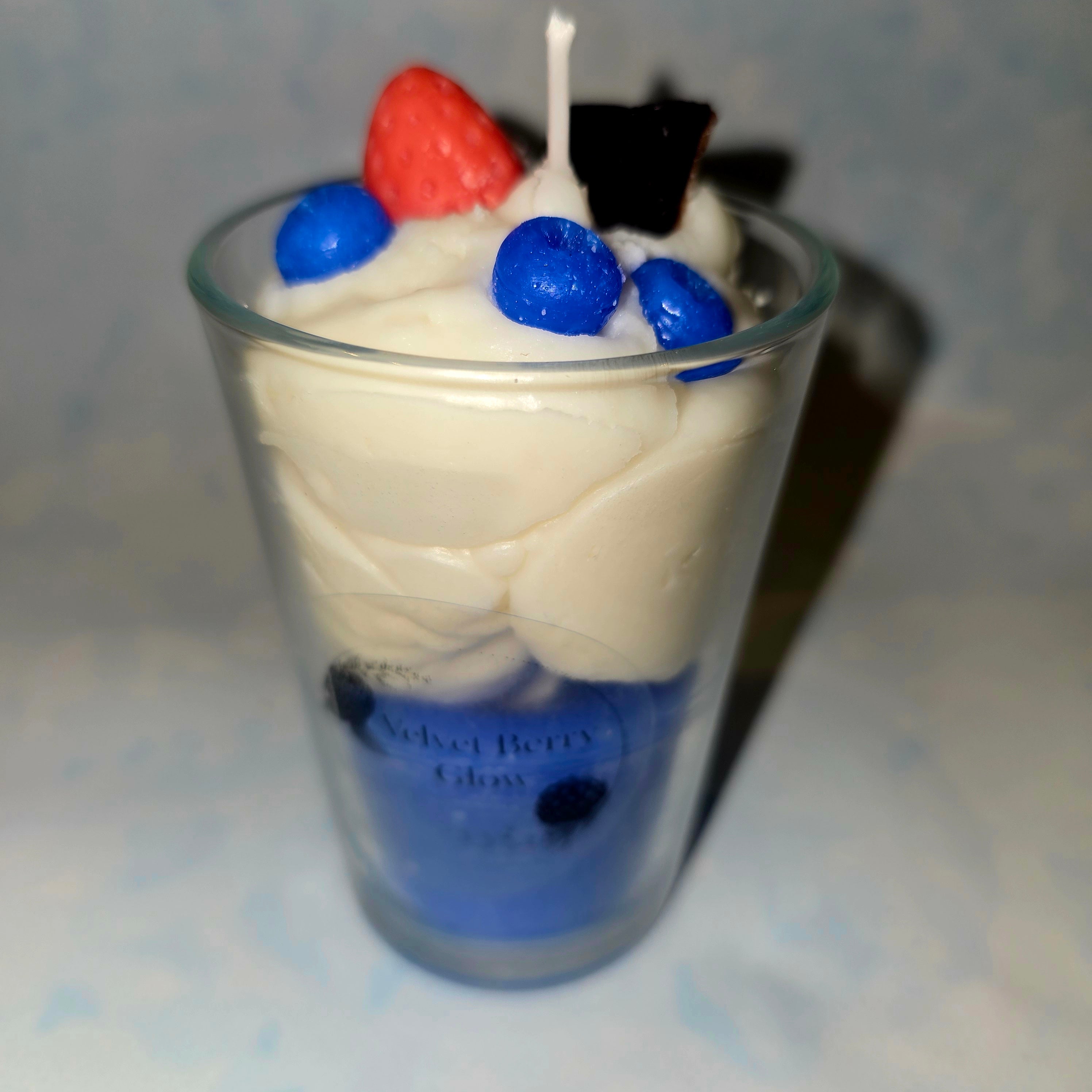 Handmade Dessert Style Candle in Glass – Decorative Soy Candle