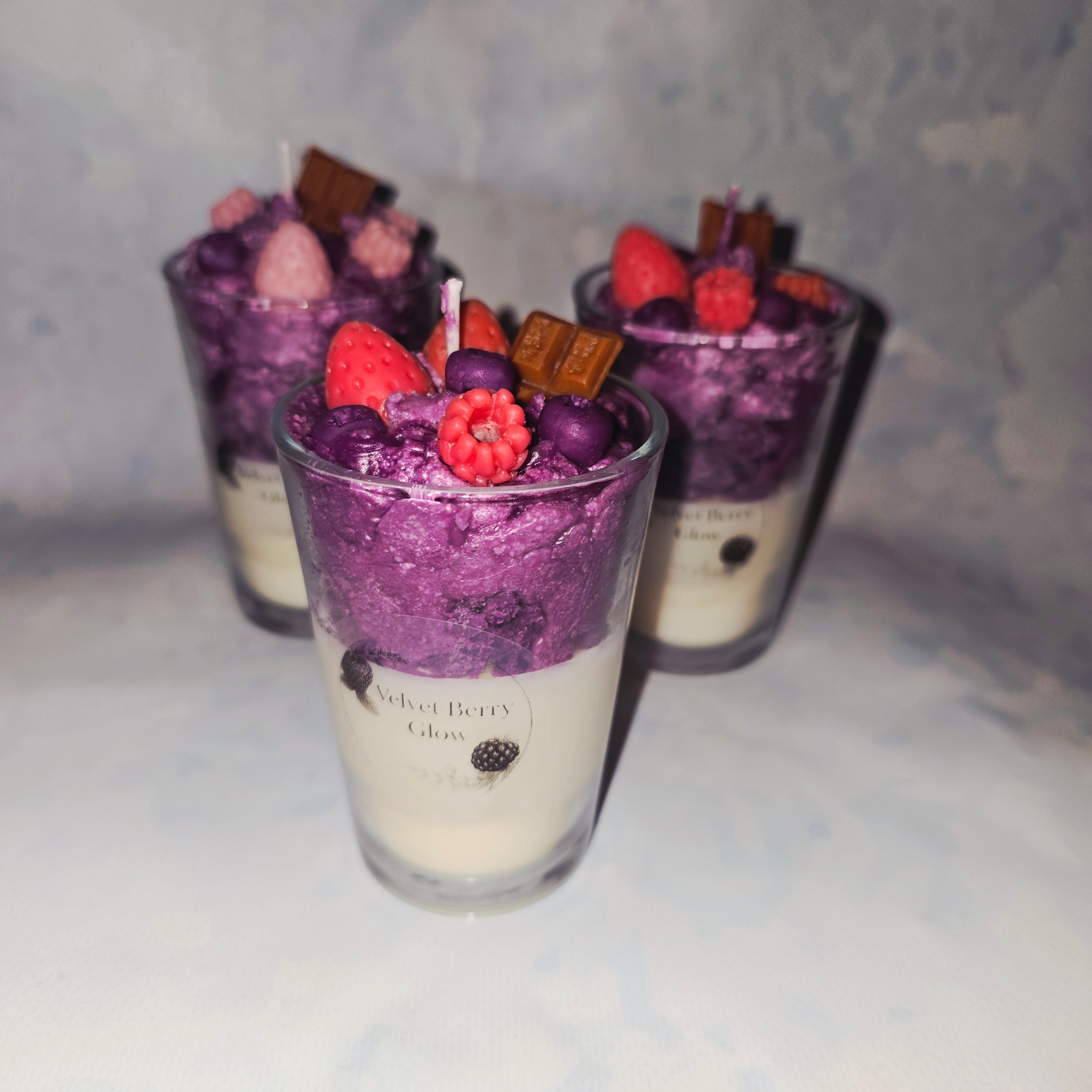 Handmade Dessert Style Candle in Glass – Decorative Soy Candle